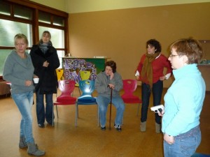 De gauche à droite: Valérie, Delphine, Muriel, Ivana et Sandrine